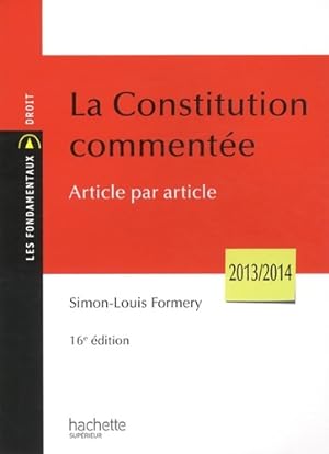 La constitution comment?e article par article - Simon-Louis Formery