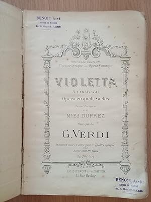 Violetta (La Traviata) opera en quatre aetes
