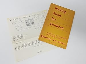 Immagine del venditore per Making Films for Children: A Report of the Conference on the Production of Films for Children Held in Adam House, Edinburgh, September 5 and 6, 1955 venduto da Munster & Company LLC, ABAA/ILAB
