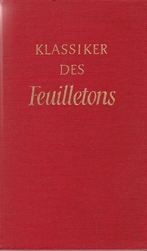 Klassiker des Feuilletons.