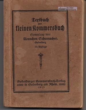 Textbuch zum kleinen Kommersbuch