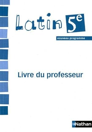 latin ; 5ème ; livre du professeur (édition 2010)