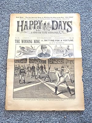 Happy Days dime novel The Winning Nine or, Batting For A Fortune #134 May 8, 1897