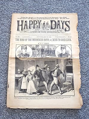 Happy Days dime novel The Boss of the Messenger Boys or Born to Good Luck #85 May 30, 1896