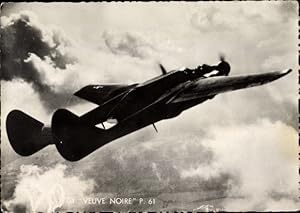 Bild des Verkufers fr Ansichtskarte / Postkarte Franzsisches Militrflugzeug, la Veuve Noire P 61, avion de chasse de nuit zum Verkauf von akpool GmbH