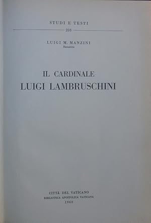 Seller image for Il cardinale Luigi Lambruschini. for sale by Antiquariat Bookfarm