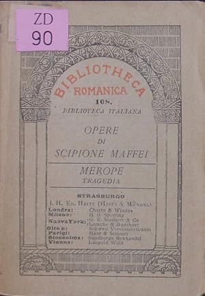 Seller image for Merope. tragedia. for sale by Antiquariat Bookfarm