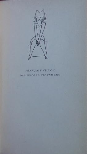 Bild des Verkufers fr Das groe Testament. zum Verkauf von Antiquariat Bookfarm