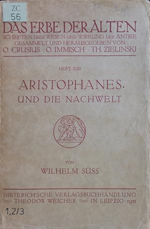 Bild des Verkufers fr Aristophanes und die Nachwelt. zum Verkauf von Antiquariat Bookfarm