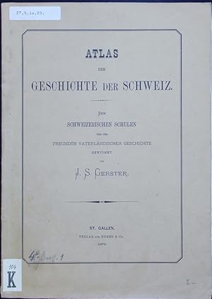 Bild des Verkufers fr Atlas der Geschichte der Schweiz. zum Verkauf von Antiquariat Bookfarm