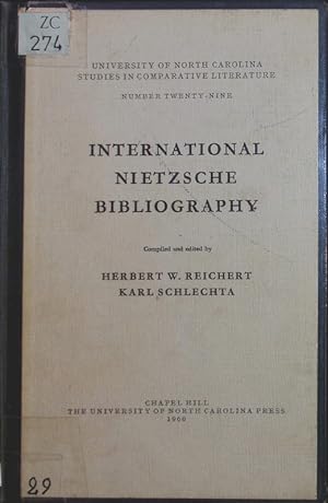 Image du vendeur pour International Nietzsche bibliography. mis en vente par Antiquariat Bookfarm