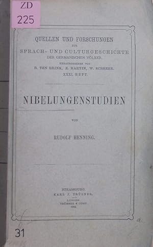 Seller image for Nibelungenstudien. for sale by Antiquariat Bookfarm