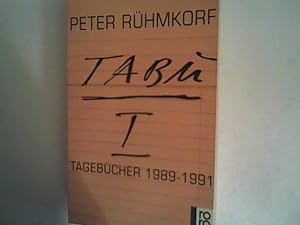 Bild des Verkäufers für TABU 1. Tagebücher 1989 - 1991 zum Verkauf von ANTIQUARIAT FÖRDEBUCH Inh.Michael Simon