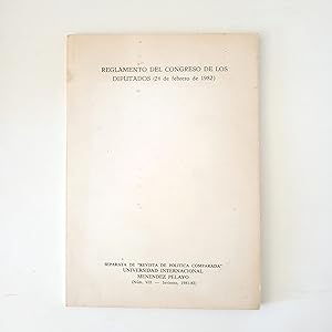 Imagen del vendedor de REGLAMENTO DEL CONGRESO DE LOS DIPUTADOS (24 de febrero de 1982) a la venta por LIBRERIA CLIO