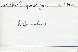 Bild des Verkufers fr Harold Spencer Jones Autograph | signed zum Verkauf von Markus Brandes Autographs GmbH
