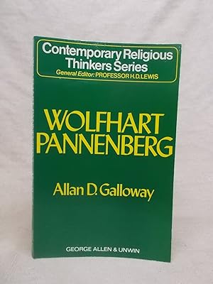 Seller image for WOLFHART PANNENBERG (CONTEMPORARY RELIGIOUS THINKERS SERIES). for sale by Gage Postal Books