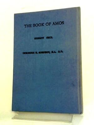 Bild des Verkufers fr The Book of Amos (Hebrew text) zum Verkauf von World of Rare Books