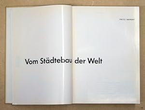 Bild des Verkufers fr Vom Stdtebau der Welt. zum Verkauf von antiquariat peter petrej - Bibliopolium AG