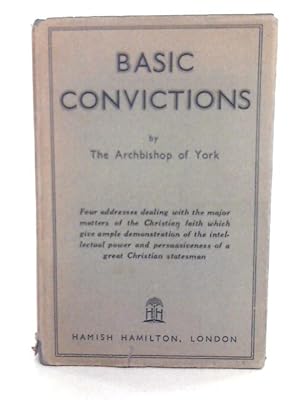 Bild des Verkufers fr Basic Convictions zum Verkauf von World of Rare Books
