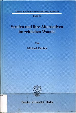 Seller image for Strafen und ihre Alternativen im zeitlichen Wandel for sale by avelibro OHG