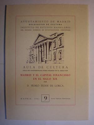 Imagen del vendedor de Madrid y el capital financiero en el siglo XIX a la venta por Librera Antonio Azorn