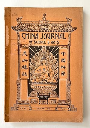 Seller image for China Journal of Science and Arts, Vol 3, Issue 1 (January 1925) to Vol 3, Issue 9 (September 1925) for sale by Picture This (ABA, ILAB, IVPDA)