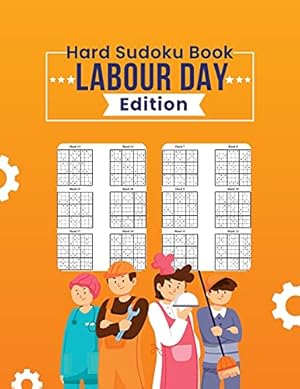 Bild des Verkufers fr Hard Sudoku Book Labor Day Edition: Special Labor Day Sudoku Puzzles for Family zum Verkauf von Redux Books