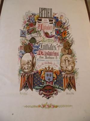 Seller image for Recueil ou Alphabet de lettres initiales, historiques avec bordures et fleurons d'aprs le 14 et 15 sicles. for sale by Librairie L'Abac / Gimmic SRL