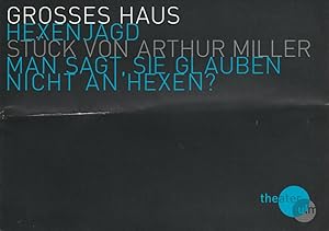 Imagen del vendedor de Programmheft Arthur Miller HEXENJAGD Premiere 16. September 2009 Grosses Haus Spielzeit 2010 / 20111 a la venta por Programmhefte24 Schauspiel und Musiktheater der letzten 150 Jahre