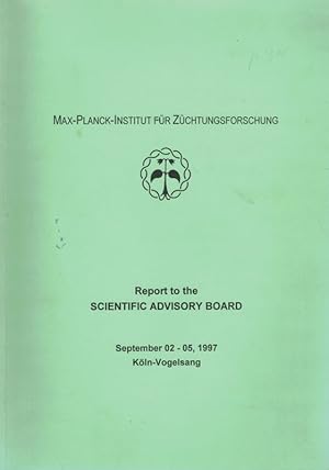 Bild des Verkufers fr Report to the Scientific Advisory Board September 02-05,1997 zum Verkauf von Clivia Mueller