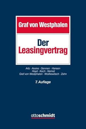 Bild des Verkufers fr Der Leasingvertrag zum Verkauf von Rheinberg-Buch Andreas Meier eK
