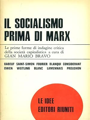Bild des Verkufers fr Il socialismo prima di Marx zum Verkauf von Librodifaccia