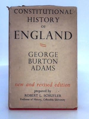 Bild des Verkufers fr Constitutional History of England zum Verkauf von World of Rare Books