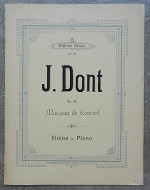 Morceau de concert. Op. 41. Violon et piano.