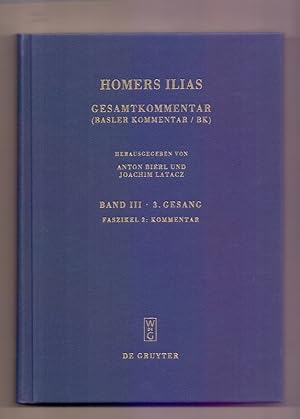 Bild des Verkufers fr Homers Ilias. Gesamtkommentar (BK). Band III, 3. Gesang, Faszikel 2: Kommentar (Sammlung wissenschaftlicher Commentare (SWC)) Fasz. 2., Kommentar / von Martha Krieter-Spiro. Mit Untersttzung von Rudolf Fhrer . zum Verkauf von Die Wortfreunde - Antiquariat Wirthwein Matthias Wirthwein