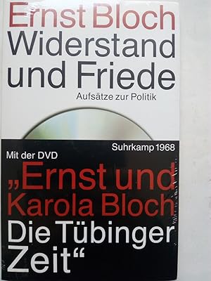 Imagen del vendedor de Widerstand und Friede : Aufstze zur Politik. Buch+DVD: Die Tbinger Zeit. (Suhrkamp 1968) a la venta por Versandantiquariat Jena
