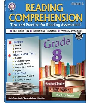 Seller image for Reading Comprehension, Grade 8 : Tips and Practices for Reading Assessment for sale by GreatBookPrices