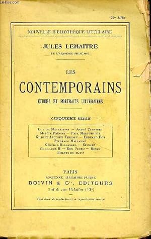 Immagine del venditore per Les contemporains tudes et portraits littraires cinquime srie venduto da Le-Livre