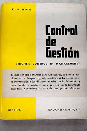 Imagen del vendedor de Control de gestin a la venta por Alcan Libros