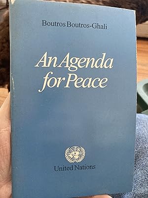 Imagen del vendedor de an agenda for peace a la venta por A.C. Daniel's Collectable Books