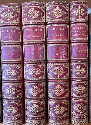 Immagine del venditore per Hudibras By Samuel Butler: With Dr. Grey's Annotations. In Three Volumes; [with] The Genuine Poetical Remains of Samuel Butler with Notes by Robert Thye; [incorporating] Illustrations of Hudibras Sixty Portraits of Celebrated Political and Literary Characters, Impostors and Enthusiasts Alluded to Butler in His Hudibras [together, 5 volumes bound as 4] venduto da Arundel Books