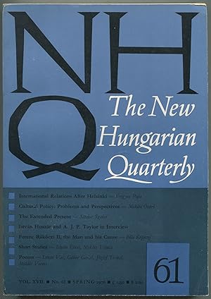 Bild des Verkufers fr The New Hungarian Quarterly - Volume XVII, No. 61, Spring 1976 zum Verkauf von Between the Covers-Rare Books, Inc. ABAA