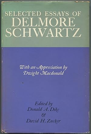 Imagen del vendedor de Selected Essays of Delmore Schwartz a la venta por Between the Covers-Rare Books, Inc. ABAA