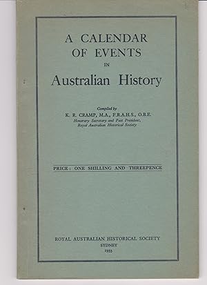 A Calendar of Events in Australian History