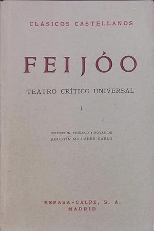 Seller image for Teatro crtico universal 1. for sale by Antiquariat Bookfarm