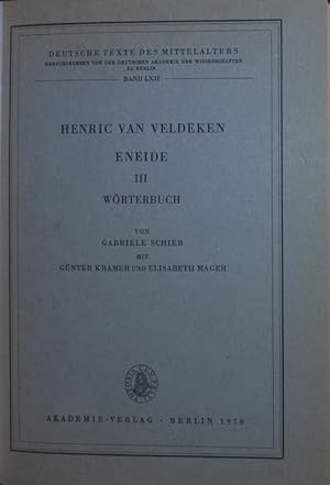 Bild des Verkufers fr Eneide 3, Wrterbuch. zum Verkauf von Antiquariat Bookfarm