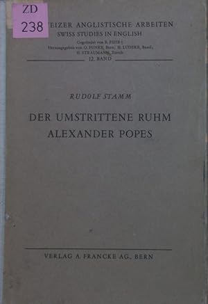 Imagen del vendedor de Der umstrittene Ruhm Alexander Popes. a la venta por Antiquariat Bookfarm