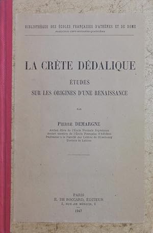 Bild des Verkufers fr La Crte ddalique. tudes sur les origines d une renaissance. zum Verkauf von Antiquariat Bookfarm