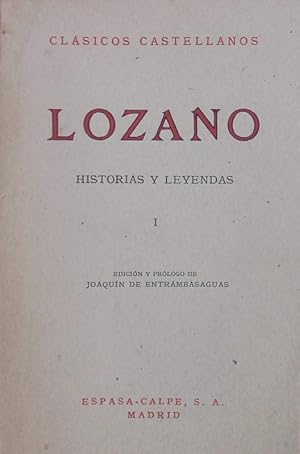 Imagen del vendedor de Historias y leyendas 1. a la venta por Antiquariat Bookfarm