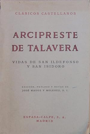 Imagen del vendedor de Vidas de San Ildefonso y San Isidoro. a la venta por Antiquariat Bookfarm